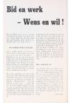 Bid en werk - Wens en wil!