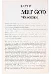 LAAT U MET GOD VERZOENEN