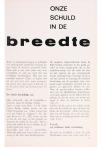 ONZE SCHULD IN DE breedte