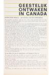 GEESTELIJK ONTWAKEN IN CANADA