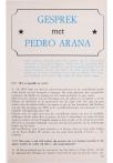 GESPREK * met * PEDRO ARANA