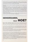 GEHOORZAMEN, MAAR HOE?