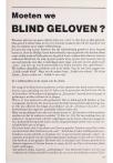 Moeten we BLIND GELOVEN?