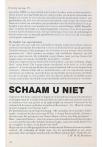 SCHAAM U NIET
