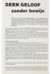 GEEN GELOOF zonder bewijs