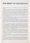 Per brief of mondeling