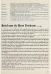 Brief aan de Heer Derksen