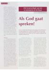 Als God gaat spreken!