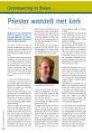 Priester worstelt met kerk