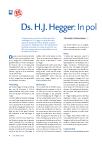 Ds. H.J. Hegger: In polemiek zit veel menselijks